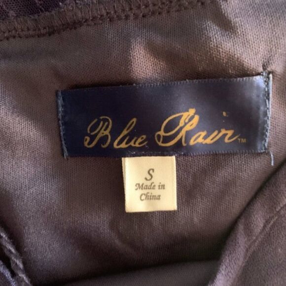 Francesca's Blue Rain VNeck Lace Mini Dress size S - Picture 2 of 6